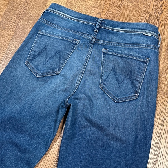 Mother The Super Cruiser Blue Moon High Rise Flare Denim Jeans Womens 29 - Picture 4 of 13